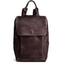 High Quality England Vintage Style Genuine Leather Men Backpacks For College - £210.98 GBP