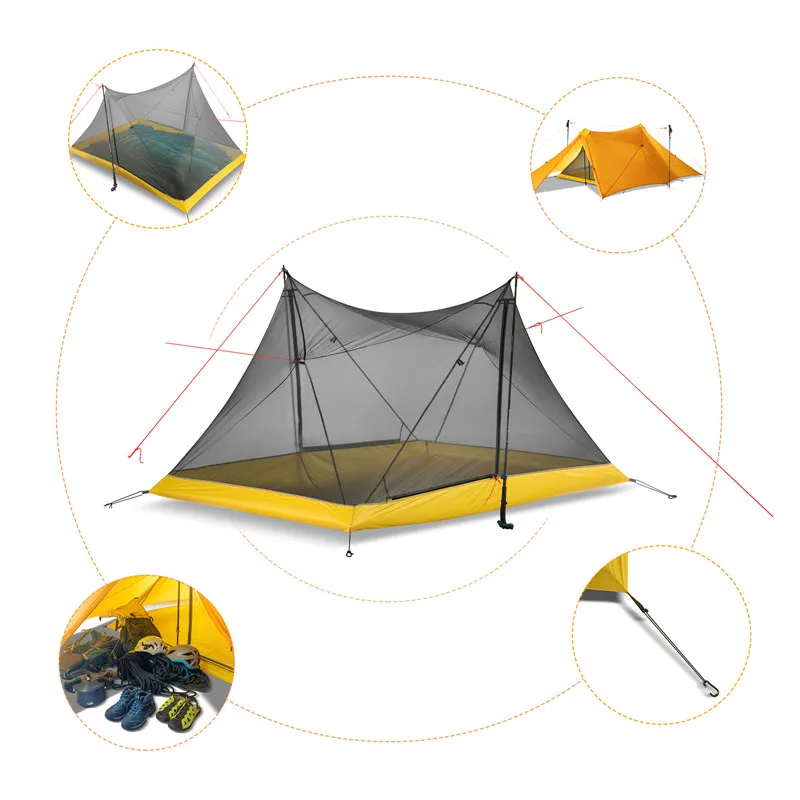 Ultra Light Inner Mesh Tent Outdoor Camping Tent Backpacking Tents Camping - £92.61 GBP