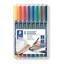 Staedtler Lumocolor Permanent Marker 0.6mm - Wallet of 8 - $1,171.91 MXN