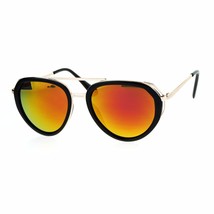 Womens Aviator Sunglasses Retro Fashion Double Frame Mirror Lens UV 400 - £10.34 GBP