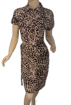 New En Focus Studio Women’s Sheath Dress Brown Cow-Print-Knee Length Size 4 - $250.14 MXN