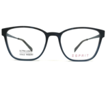 Esprit Eyeglasses Frames ET33421 COLOR-543 Matte Black Blue Square 52-17... - $46.54