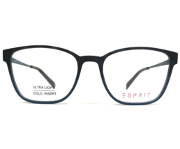 Esprit Eyeglasses Frames ET33421 COLOR-543 Matte Black Blue Square 52-17... - £36.88 GBP