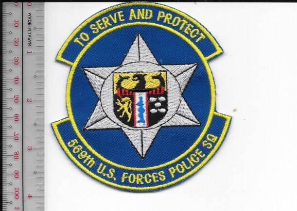 US Air Force USAF Germany 569th US Forces Police Squadron Vogelweh Milit... - $9.99