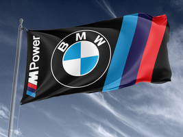 Flag BMW Power,Unique Design Print , Size - 3x5 Ft / 90x150 cm, Made in EU - £23.79 GBP