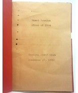 1952 Tamaqua PA Pennsylvania PA Elk&#39;s Club Class of 1944 First Reunion P... - $19.75