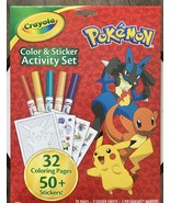 Crayola POKEMON Color &amp; Sticker Activities 32 Pages/3 Stickers Sheets/5 ... - $10.15