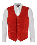 Hombres Chaleco Abrigo Gamuza Suave Hecho a Mano Cuero Genuino Piel de C... - $220.95 CAD+