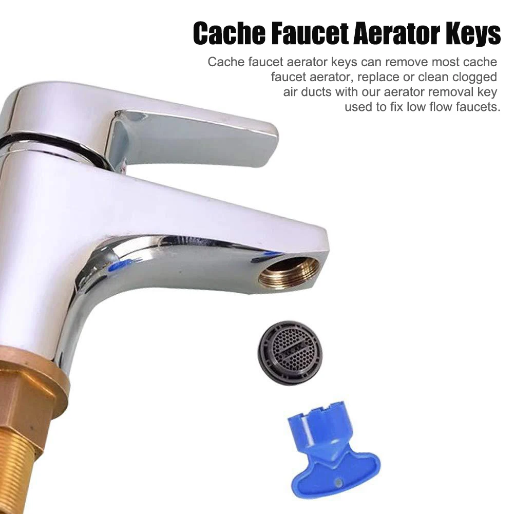 5pcs Removal Tools DIY Cache Faucet Aerator Keys Professional Basin Kitchen Home - £136.73 GBP
