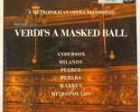 Mitropoulos: Highlights From Verdi&#39;s Masked Ball (A Metroplitan Opera Re... - £10.14 GBP