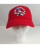 Red With Patriotic Peace Sign Unisex Graphic Design Adjustable Baseball Cap - €11,27 EUR