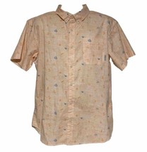 Columbia Button Shirt Mens XL Short Sleeve All Over Surfboard Pineapple ... - $13.20