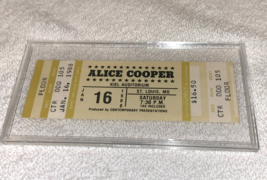 Alice Cooper 1988 Vintage Unused Concert Ticket Kiel Auditorium St Louis Mo Yel - $19.98