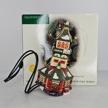 Department 56 North Pole Series Santa&#39;s Lookout Tower Christmas Ornament FLAW - £7.98 GBP
