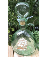  Vtg Green Glass Decanter Old Fitzgerald 1849 Flagship 65 67 Ship Bottle... - $372.79 MXN