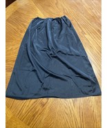 Vintage Knee Length Womens Half Slip M Black Lacey Slit In BackFeminine ... - €5,07 EUR