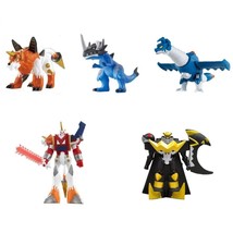 Digimon Xros Wars Sofubi Digital Monster Series Soft Vinyl Digimon Fusion 5 Set  - £75.41 GBP