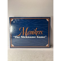 Monikers The Nickname Game Sealed 1994 USA Friends Family Boardgame Fun - $11.99