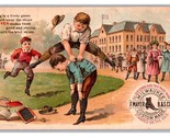 F Mayer Boot &amp; Shoe Co School Children Play Victorian Advertising Trade ... - £5.41 GBP