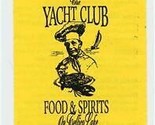 Yacht Club Food &amp; Spirits of Tellico Lake Menu Tennessee 1990&#39;s - $17.82