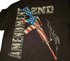 Gildan Men’s L Black 2nd Amendment AR-15 Gun Rights USA Patriotic T-Shir... - $15.82
