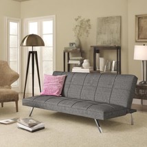 Metal Frame Futon Sofa Bed: Stainless Steel Legs - $257.99