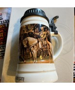 Budapest Ceramica Boccale Birra Boccale&#39; Nobile On a Cavallo&#39; Pennelli M... - $806.51 MXN