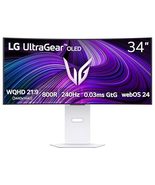 LG 45GX950A-B 45-inch Ultragear 5K2K WUHD (5120 x 2160) OLED Curved Gami... - $53,183.95 MXN