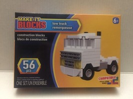 NEW Make It Blocks Tow Truck - 56 pieces - $166.65 MXN