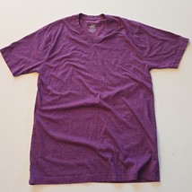 BEVERLY HILLS POLO CLUB- T Shirt Mens Med Purple Short Sleeve V Neck - $8.84