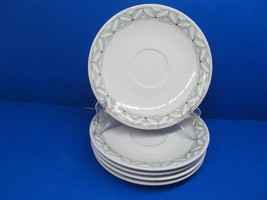 Villeroy And Boch Switch Coffee House London Faience Set Of 5 Saucers EUC - $49.00