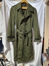 VTG 1953 US Army Korean War Double Breasted Olive Green Overcoat OG-107 Mens Med - £38.93 GBP