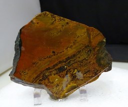 KALEIDOSCOPE JASPER SLAB THICK ENOUGH TO CUT IN TWO 3.5 X 3.6 X .60 - $25.00