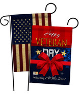Happy Veteran Day - Impressions Decorative USA Vintage - Applique Garden Flags P - £24.75 GBP