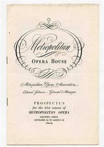 Metropolitan Opera Prospectus 61st Season 1945-46 - £21.80 GBP