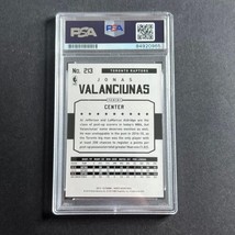 2015-16 NBA Hoops #213 Jonas Valanciunas Signed Card AUTO PSA Slabbed Raptors - £47.44 GBP