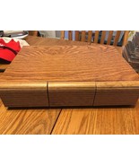 45pc Cassette Tape Holder Wood Look-Rare Vintage Collectible- Ships N 24h - $81.33 CAD