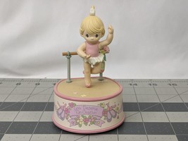 Precious Moments Ballerina Girl Musical Spinning Dancing 1991 Enesco - $69.95