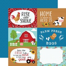 Fun On The Farm Double-Sided Cardstock 12&quot;X12&quot;-6&quot;X - £23.81 GBP
