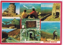 New York Postcard Adirondacks Whiteface Mountain Summit &amp; Lake Placid - £1.63 GBP