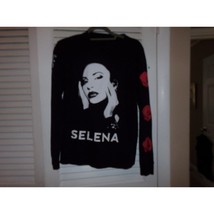 Selena black long sleeved t shirt Bidi Bidi Boom Boom/Roses M Good - £12.21 GBP