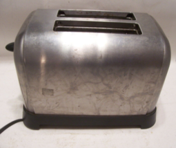 Cooks Art Deco Stainless Steel Electric 2 Slice Toaster Bagels, Reheat 8... - $19.77