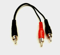 RCA Plug Male to 2 RCA Plug Male Y Splitter Audio Video Adapter Cable Wire Cord - $6.88