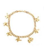 Elephants Women&#39;s Anklet 10kt Yellow Gold 489467 - €643,80 EUR