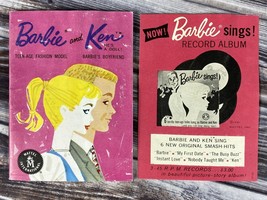 Vintage Barbie &amp; Ken Doll Fashion Booklet &amp; Barbie Sings Ad - 1961 (C) - £11.54 GBP