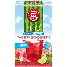 Teekanne Frio Iced Tea: Watermelon Lime - 18 Tea bags- Free Shipping - £8.50 GBP