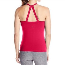 NWT Womens PrAna Yoga Pilates Strappy Top Bra New Quinn S Gym Cups Sunwashed Red - £78.32 GBP