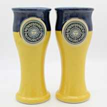 Pilsner Beer Goblet Mugs Drip Glaze Pottery Renaissance Pleasure Fair 1999 - £19.92 GBP