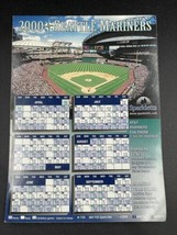 2000 Seattle Mariners magnetic schedule Safeco First Full Season Martine... - £7.26 GBP
