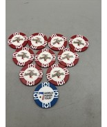 Bellagio Las Vegas World Poker Tour Set Of 10 Chip Good - €11,09 EUR